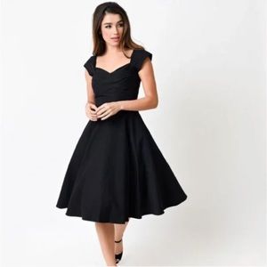 Stop Staring Madstyle Swing Dress Black Size Medium
